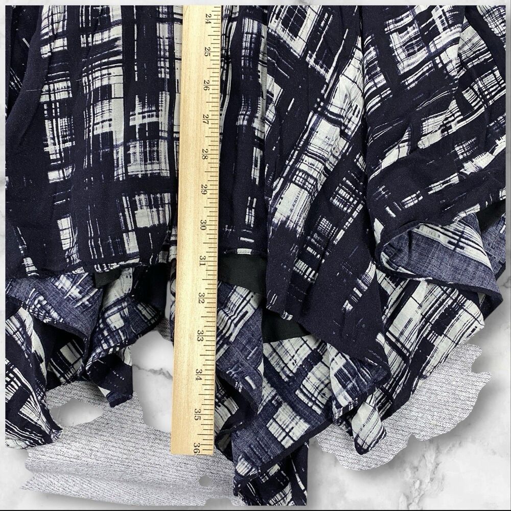 Anthropologie Corey Lynn Calter Painted Plaid Fit and Flare Midi Dress Size  0 - Picture 11 of 16